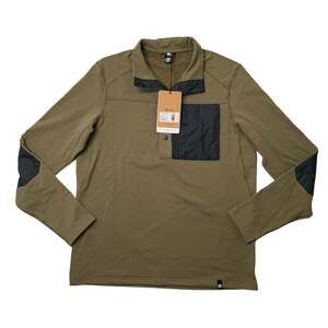 Flylow Sweatshirt Mens L Large Capers Green Micah Fleece Elbow Pads Thumbholes